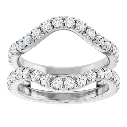 7/8 Ctw Lab-Grown Diamond Ring Guard - White Gold - Lab Grown Diamond