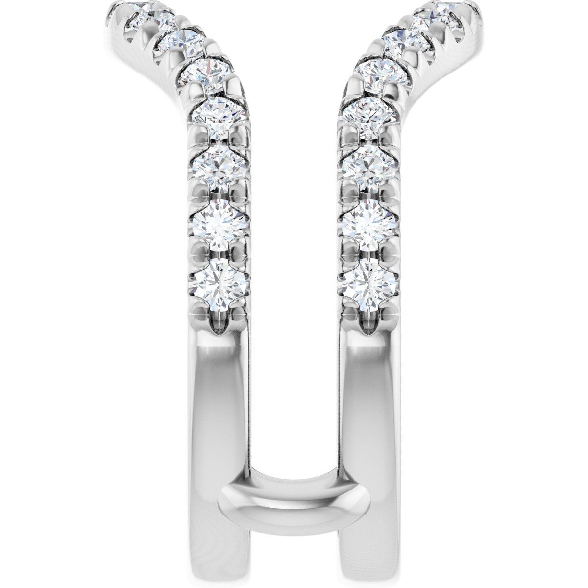 7/8 Ctw Lab-Grown Diamond Ring Guard - White Gold - Lab Grown Diamond