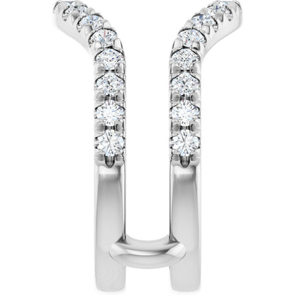7/8 Ctw Lab-Grown Diamond Ring Guard - White Gold - Lab Grown Diamond