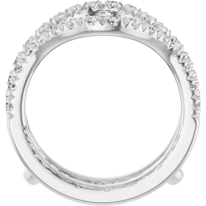 7/8 Ctw Lab-Grown Diamond Ring Guard - White Gold - Lab Grown Diamond