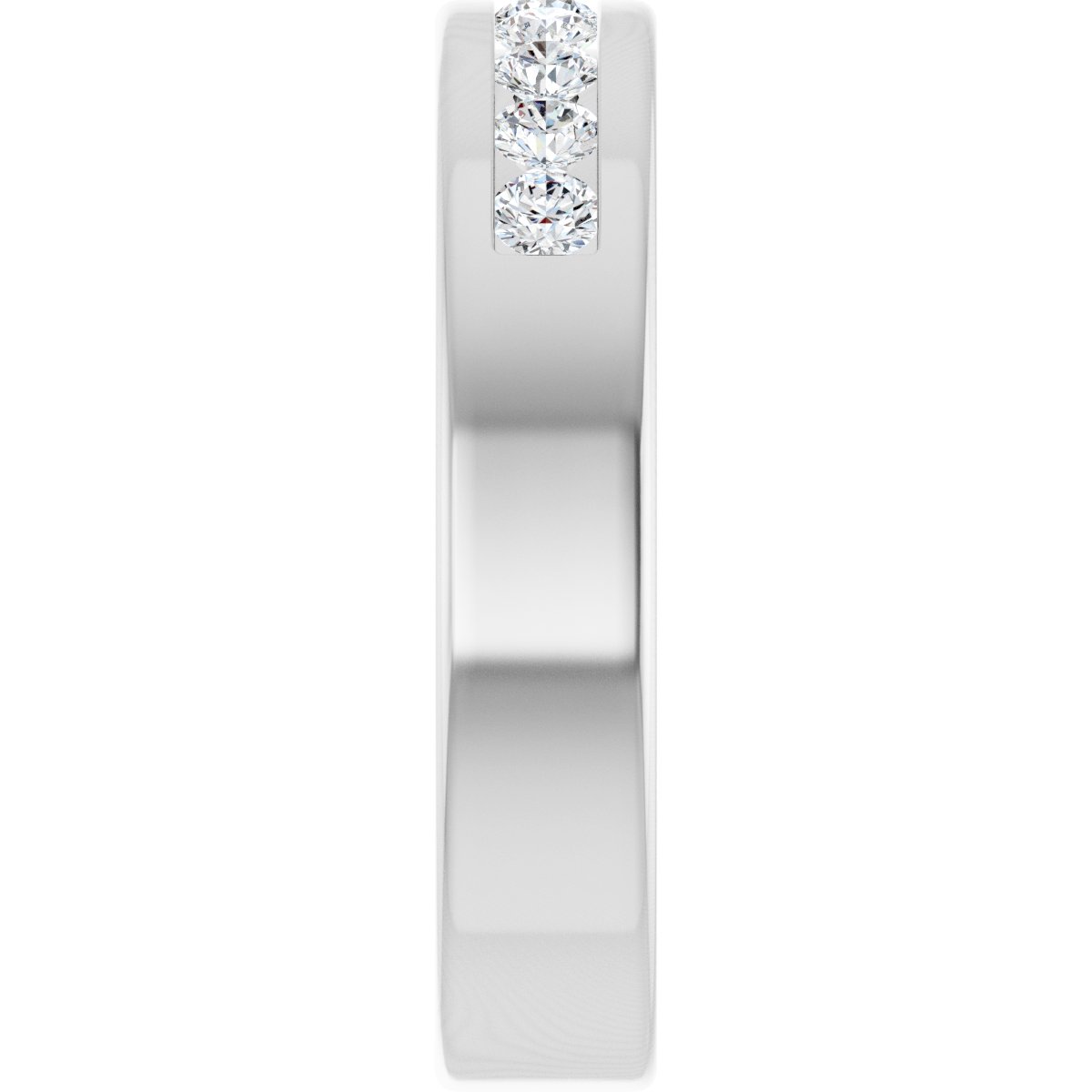1/2 Ctw Lab-Grown Diamond Band - White Gold - Lab Grown Diamond