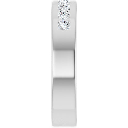 1/2 Ctw Lab-Grown Diamond Band - White Gold - Lab Grown Diamond