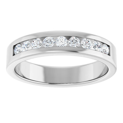 1/2 Ctw Lab-Grown Diamond Band - White Gold - Lab Grown Diamond