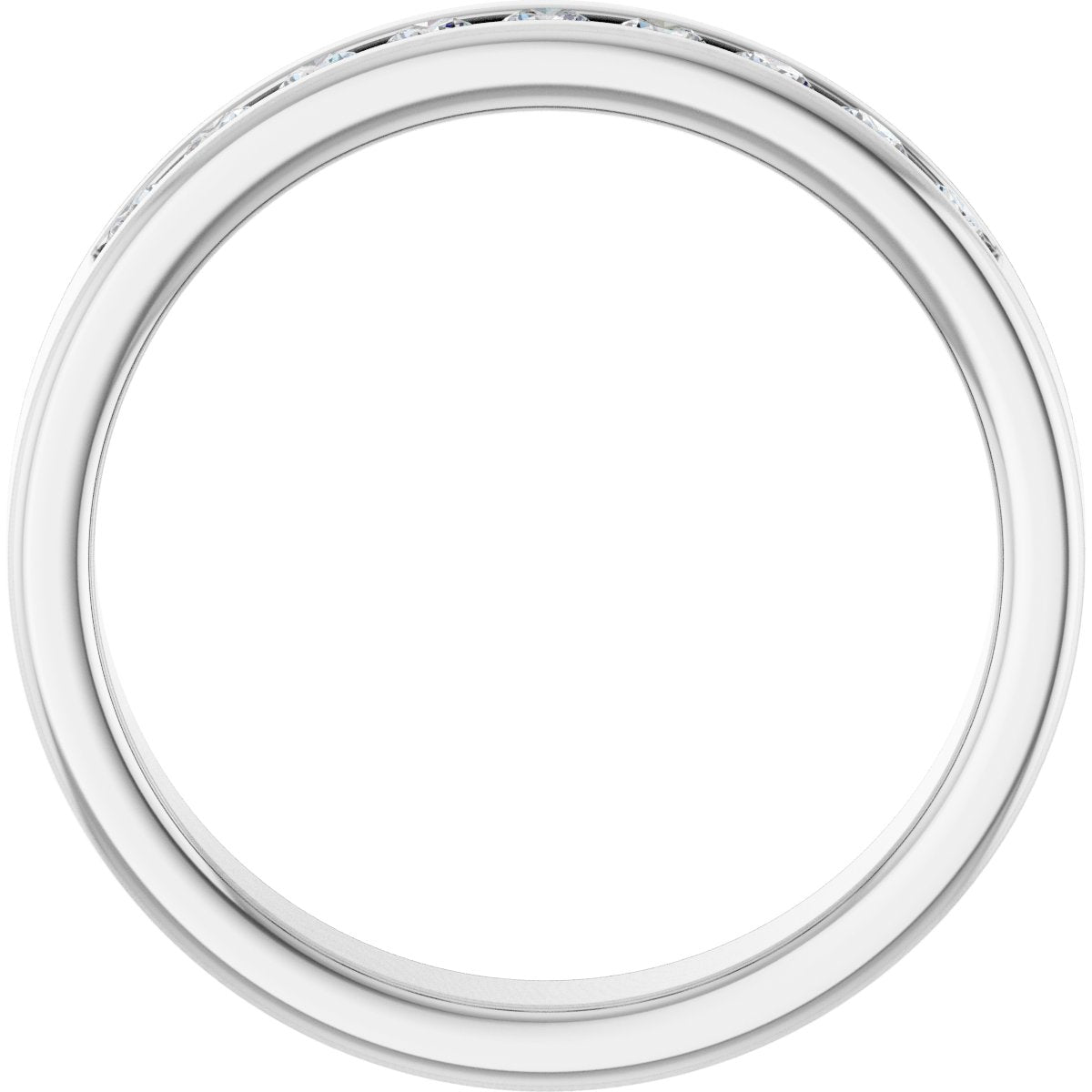 1/2 Ctw Lab-Grown Diamond Band - White Gold - Lab Grown Diamond