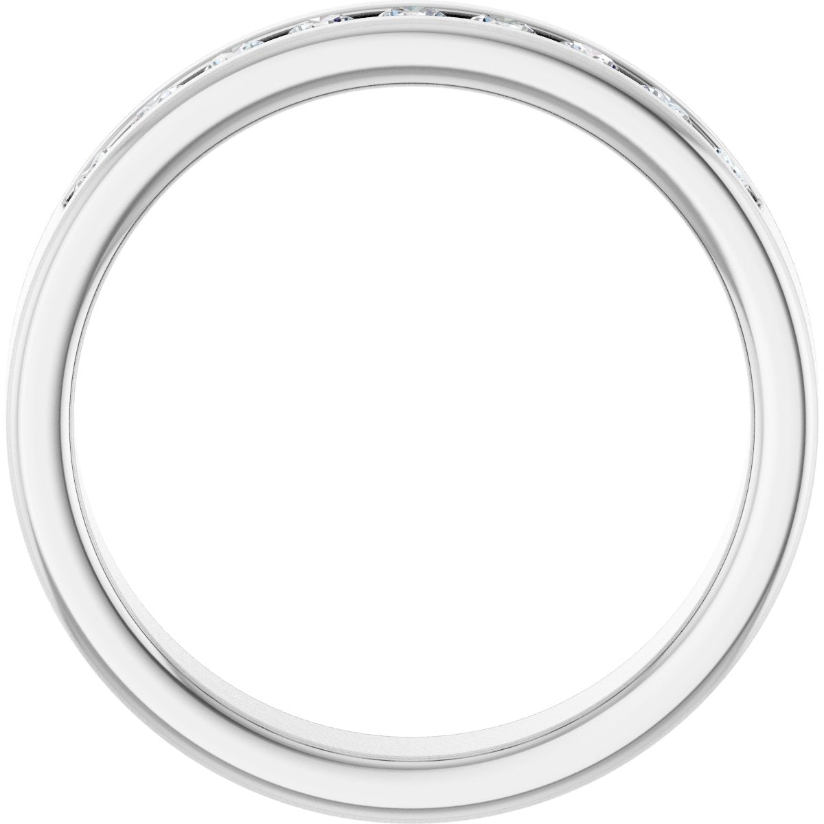 1/2 Ctw Lab-Grown Diamond Band - White Gold - Lab Grown Diamond
