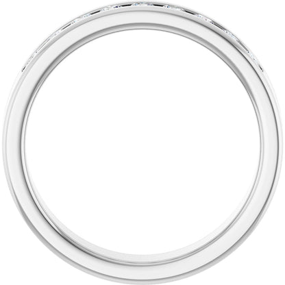 1/2 Ctw Lab-Grown Diamond Band - White Gold - Lab Grown Diamond