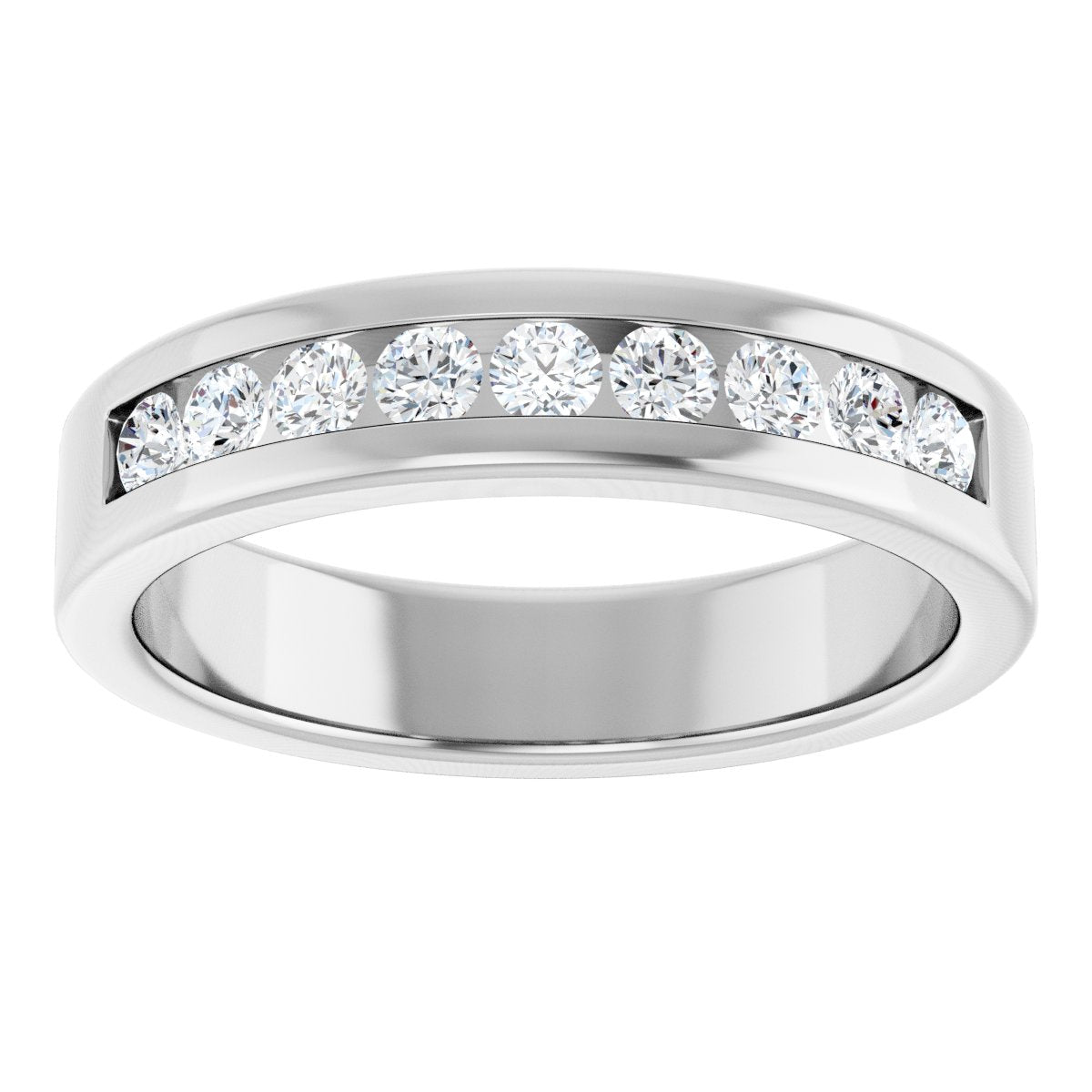1/2 Ctw Lab-Grown Diamond Band - White Gold - Lab Grown Diamond