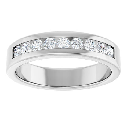 1/2 Ctw Lab-Grown Diamond Band - White Gold - Lab Grown Diamond