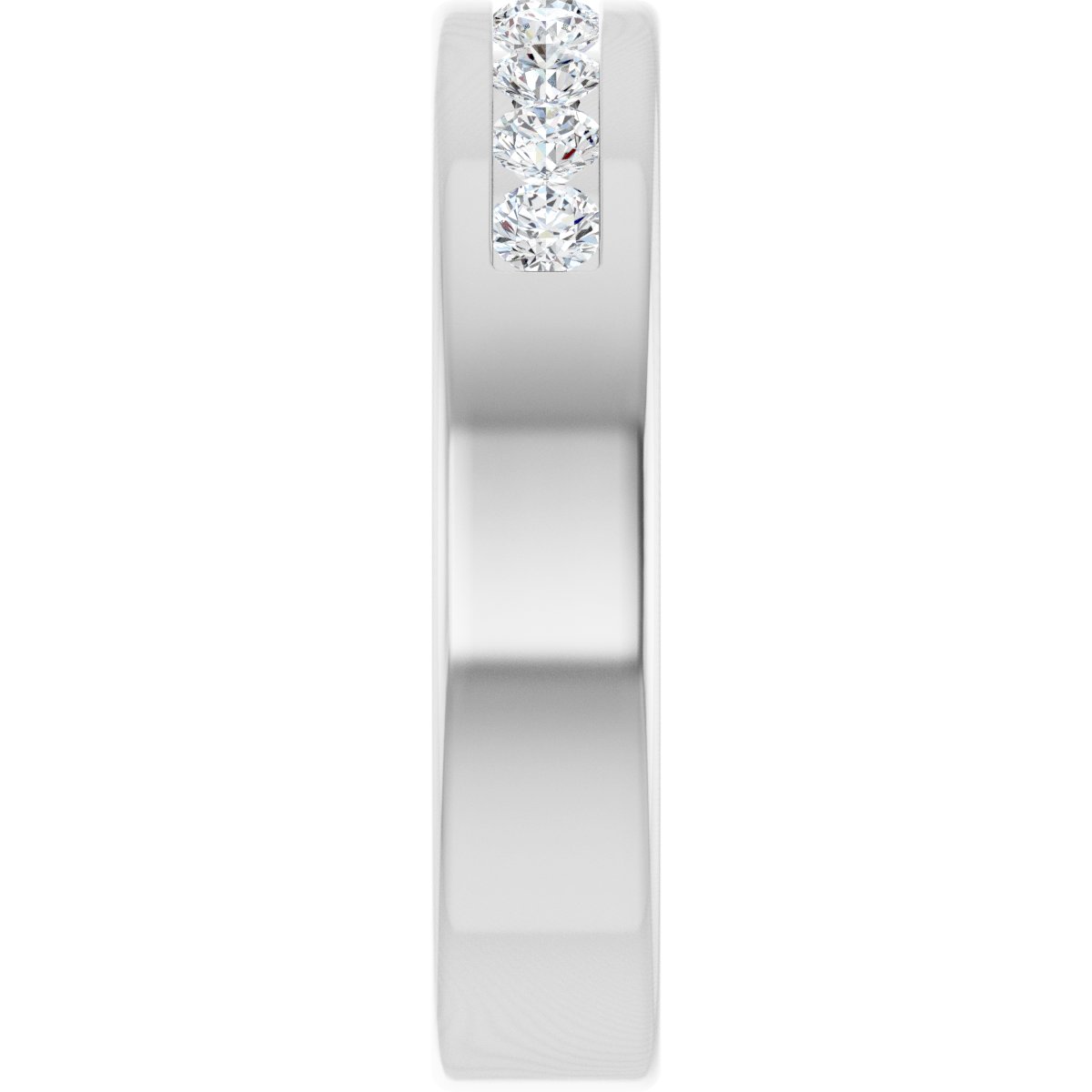 1/2 Ctw Lab-Grown Diamond Band - White Gold - Lab Grown Diamond