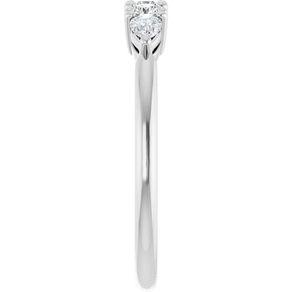 3/8 Ctw Lab-Grown Diamond Anniversary Band - White Gold - Lab Grown Diamond