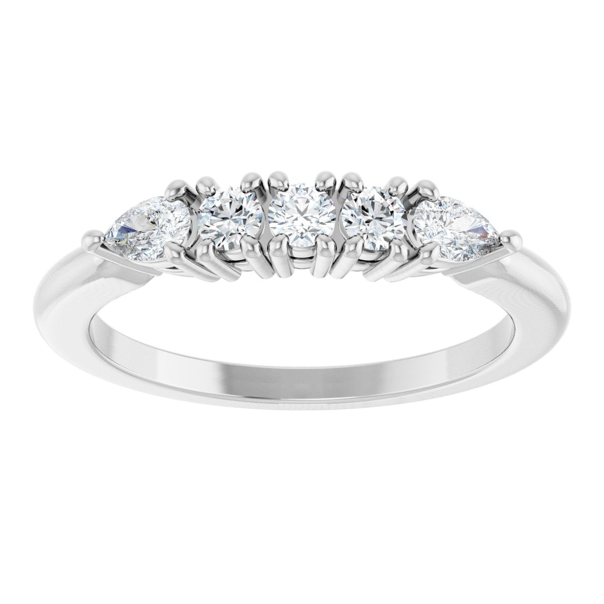 3/8 Ctw Lab-Grown Diamond Anniversary Band - White Gold - Lab Grown Diamond