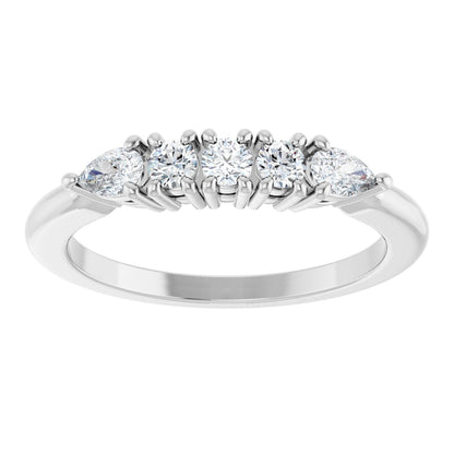3/8 Ctw Lab-Grown Diamond Anniversary Band - White Gold - Lab Grown Diamond