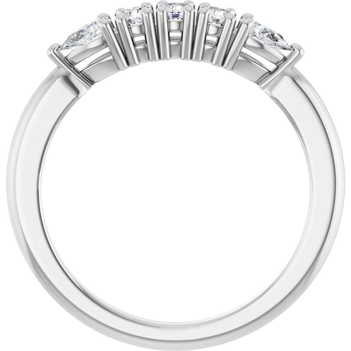 3/8 Ctw Lab-Grown Diamond Anniversary Band - White Gold - Lab Grown Diamond