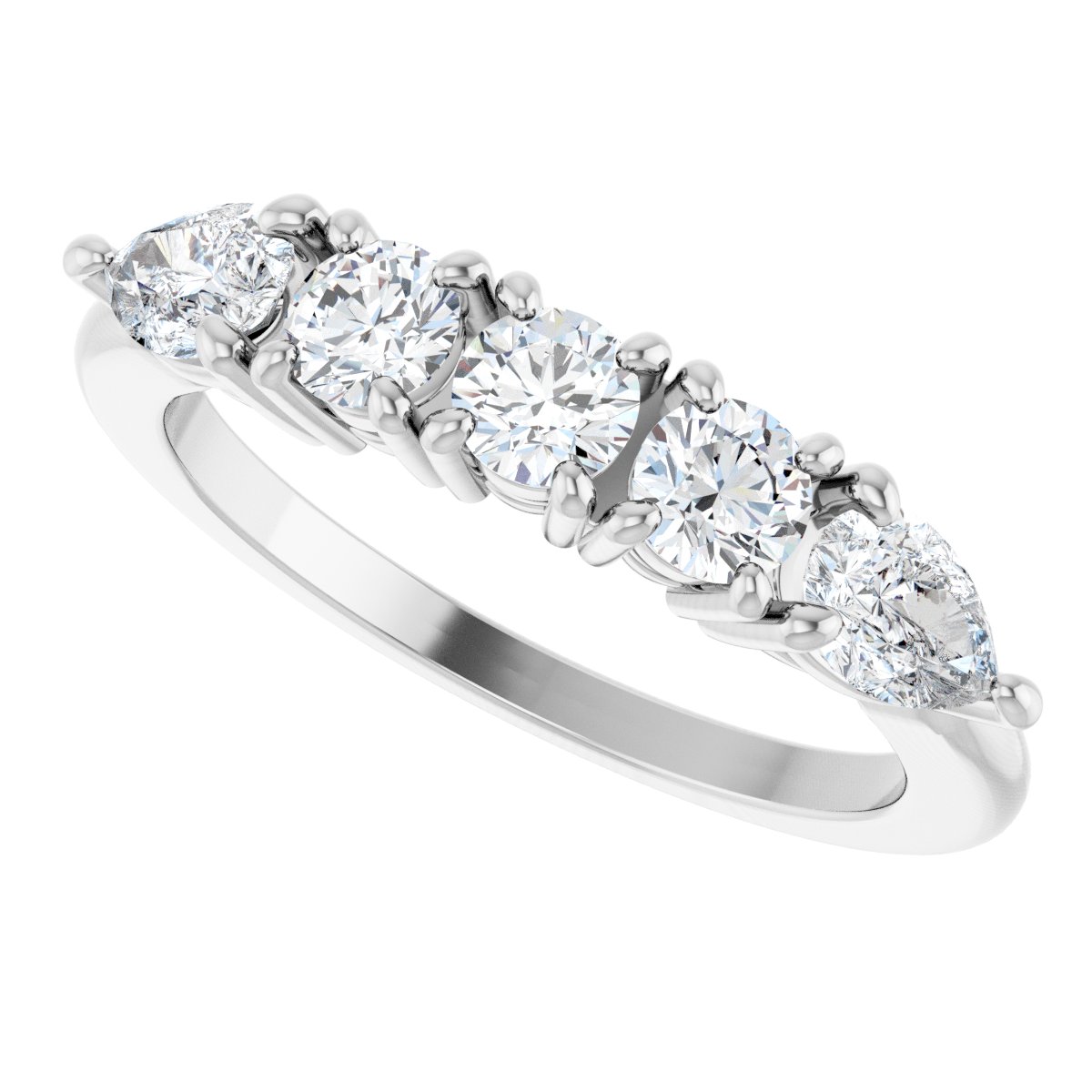 1 Ctw Lab-Grown Diamond Anniversary Band - White Gold - Lab Grown Diamond
