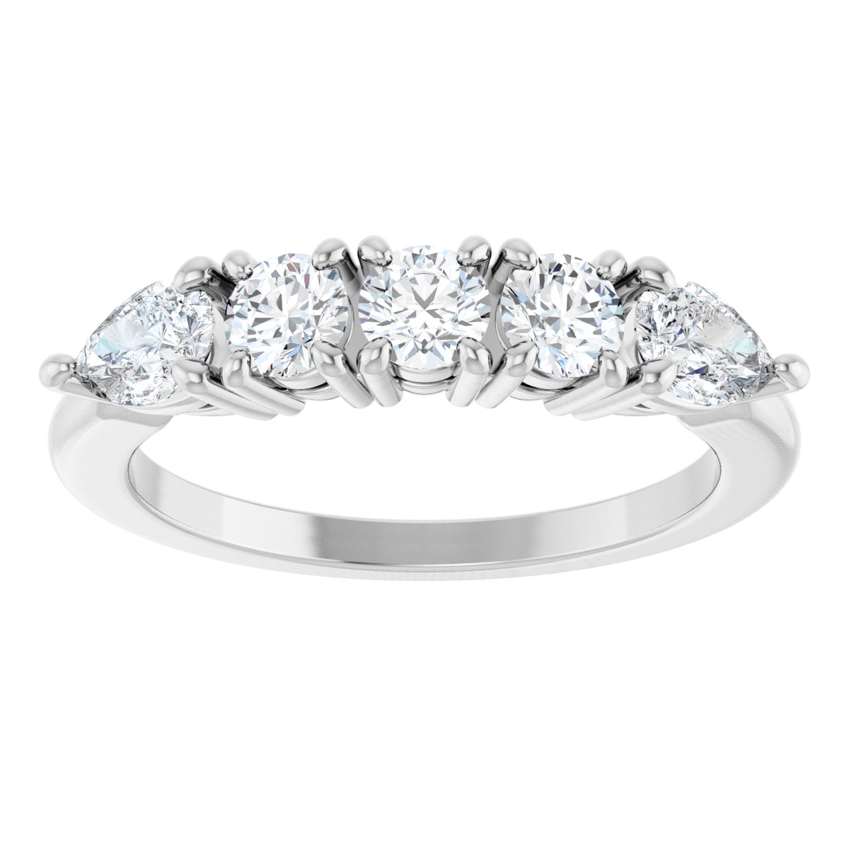 1 Ctw Lab-Grown Diamond Anniversary Band - White Gold - Lab Grown Diamond