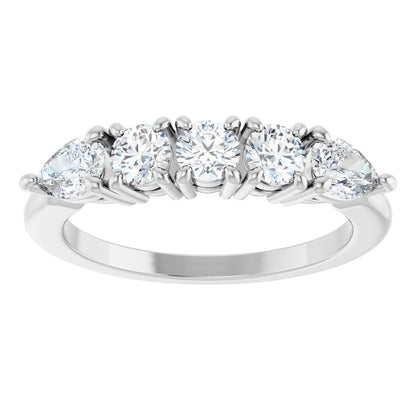 1 Ctw Lab-Grown Diamond Anniversary Band - White Gold - Lab Grown Diamond