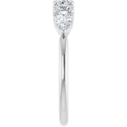 1 Ctw Lab-Grown Diamond Anniversary Band - White Gold - Lab Grown Diamond