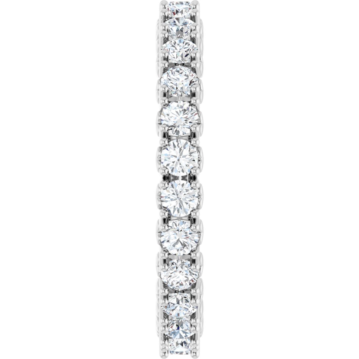 1 1/3 Ctw Lab-Grown Diamond Eternity Band - White Gold - Lab Grown Diamond
