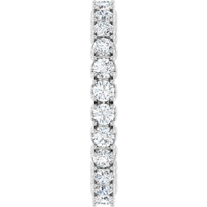 1 1/3 Ctw Lab-Grown Diamond Eternity Band - White Gold - Lab Grown Diamond