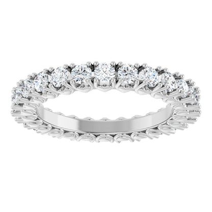 1 1/3 Ctw Lab-Grown Diamond Eternity Band - White Gold - Lab Grown Diamond