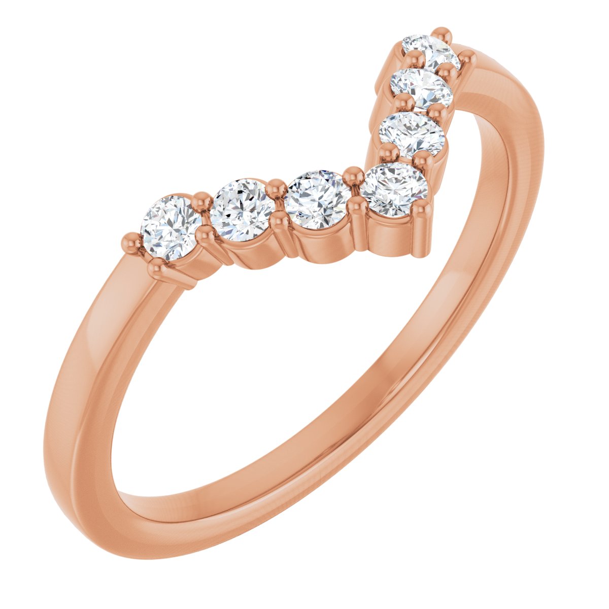 1/6 Ctw Lab-Grown Diamond Contour Band