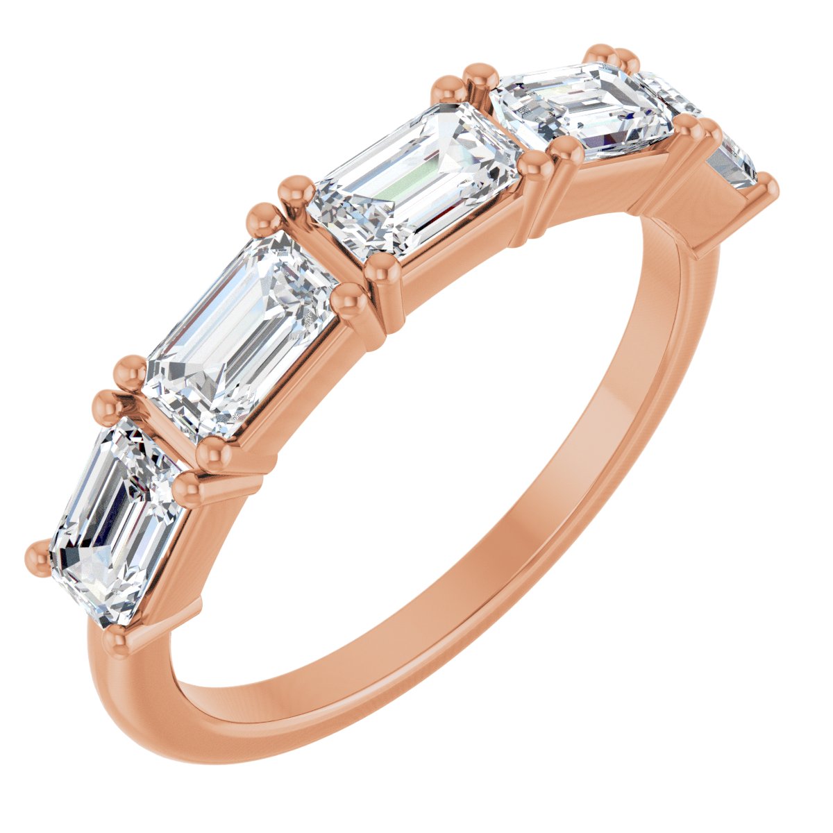 1 3/4 Ctw Emerald Lab-Grown Diamond Anniversary Band