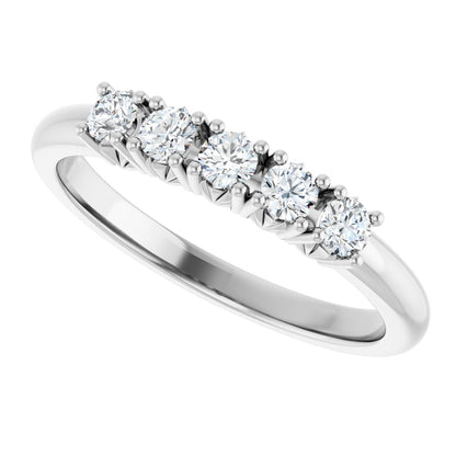 1/3 Ctw Lab-Grown Diamond Anniversary Band - White Gold - Lab Grown Diamond