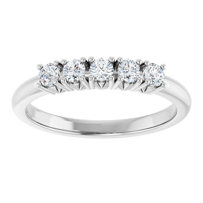 1/3 Ctw Lab-Grown Diamond Anniversary Band - White Gold - Lab Grown Diamond