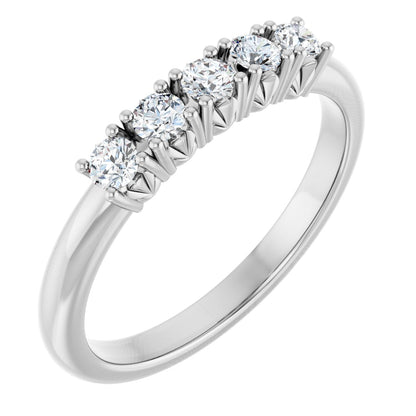 1/3 Ctw Lab-Grown Diamond Anniversary Band - White Gold - Lab Grown Diamond