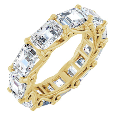 7 1/2 Ctw Emerald Lab-Grown Diamond Eternity Band