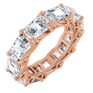 7 1/2 Ctw Emerald Lab-Grown Diamond Eternity Band
