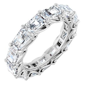 5 Ctw Emerald Lab-Grown Diamond Eternity Band