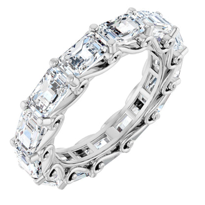5 Ctw Emerald Lab-Grown Diamond Eternity Band