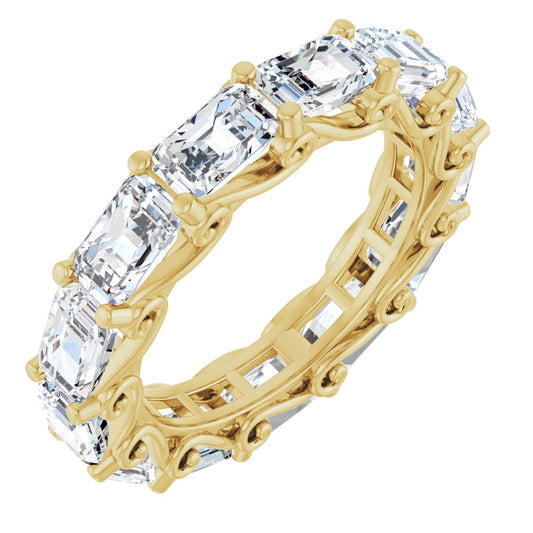 5 Ctw Emerald Lab-Grown Diamond Eternity Band