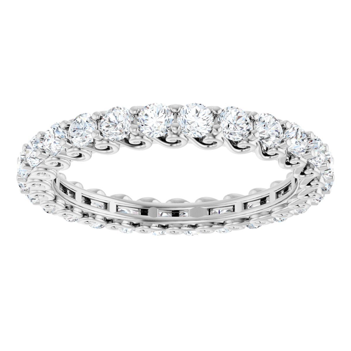 1 7/8 Ctw Lab-Grown Diamond Eternity Band - White Gold - Lab Grown Diamond
