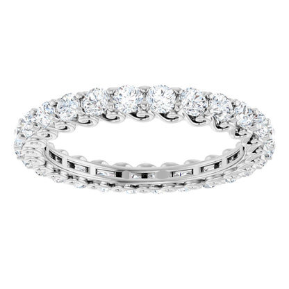 1 7/8 Ctw Lab-Grown Diamond Eternity Band - White Gold - Lab Grown Diamond