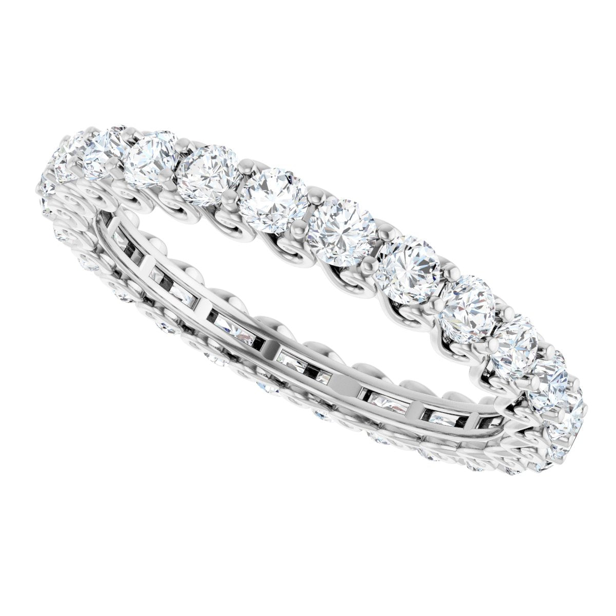 1 7/8 Ctw Lab-Grown Diamond Eternity Band - White Gold - Lab Grown Diamond