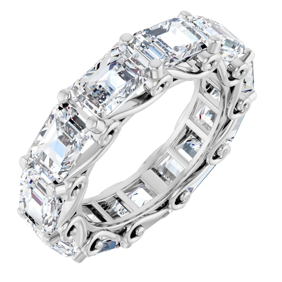 6 3/4 Ctw Emerald Lab-Grown Diamond Eternity Band