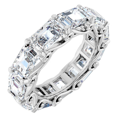 6 3/4 Ctw Emerald Lab-Grown Diamond Eternity Band