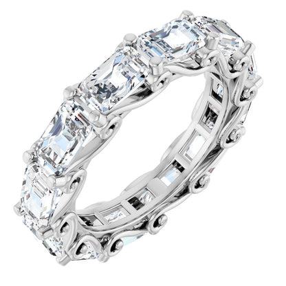 4 3/4 Ctw Emerald Lab-Grown Diamond Eternity Band