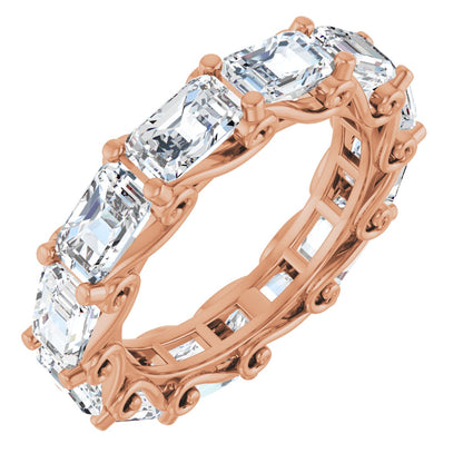 4 3/4 Ctw Emerald Lab-Grown Diamond Eternity Band