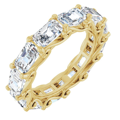 4 3/4 Ctw Emerald Lab-Grown Diamond Eternity Band