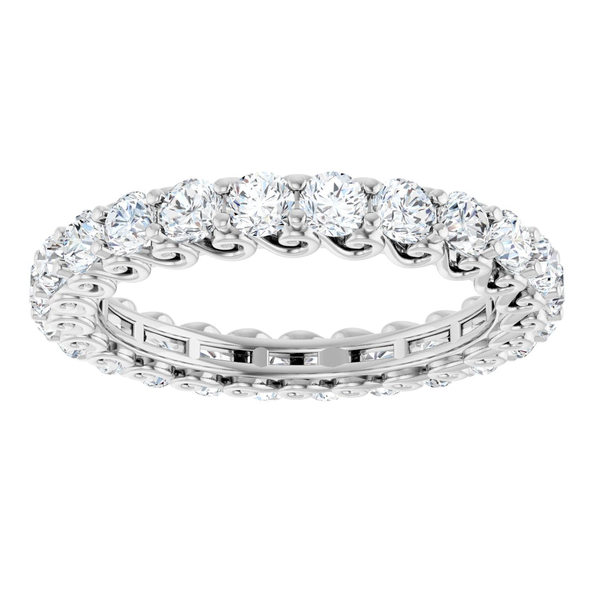 1 5/8 Ctw Lab-Grown Diamond Eternity Band - White Gold - Lab Grown Diamond