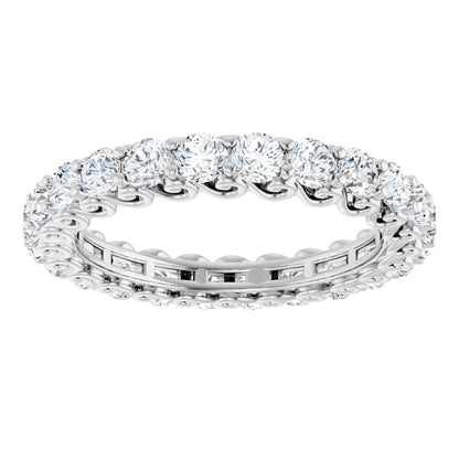1 5/8 Ctw Lab-Grown Diamond Eternity Band - White Gold - Lab Grown Diamond
