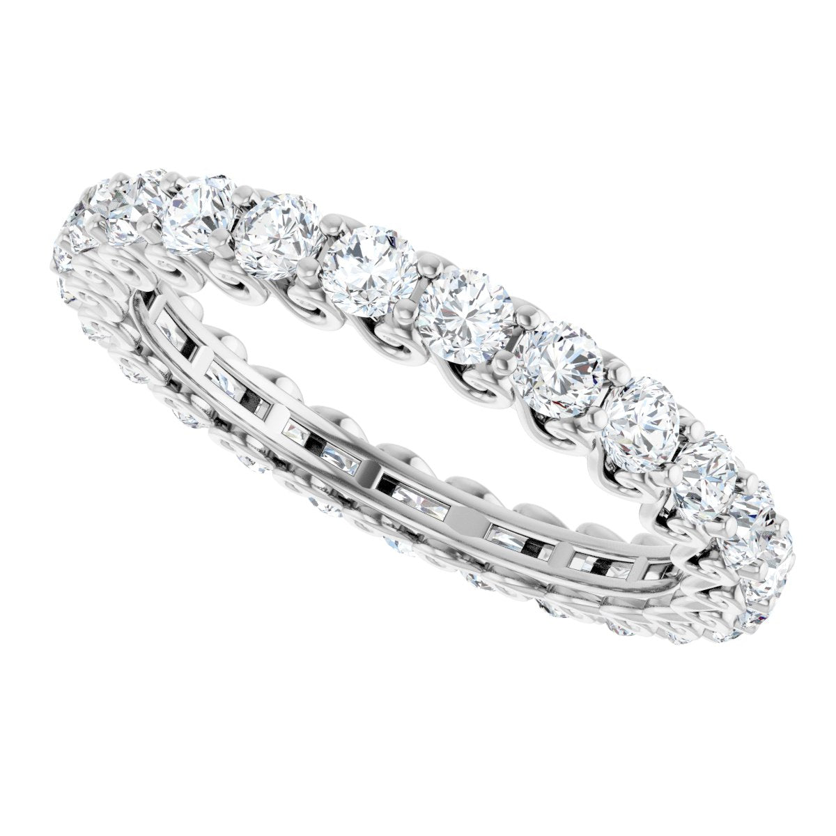 1 3/4 Ctw Lab-Grown Diamond Eternity Band - White Gold - Lab Grown Diamond