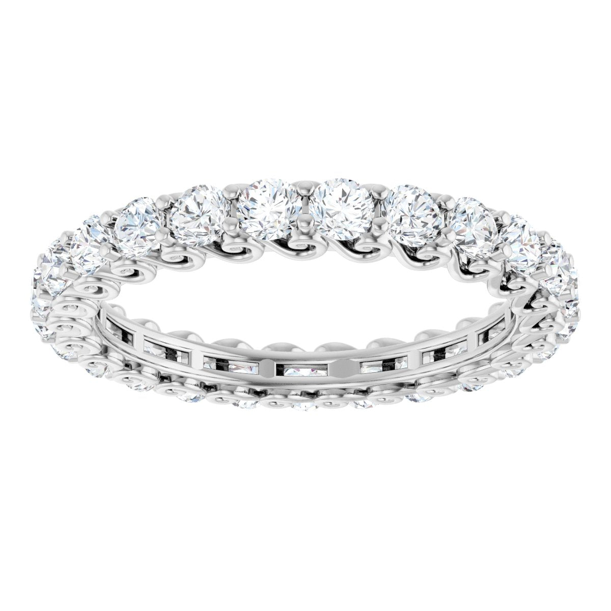 1 3/4 Ctw Lab-Grown Diamond Eternity Band - White Gold - Lab Grown Diamond