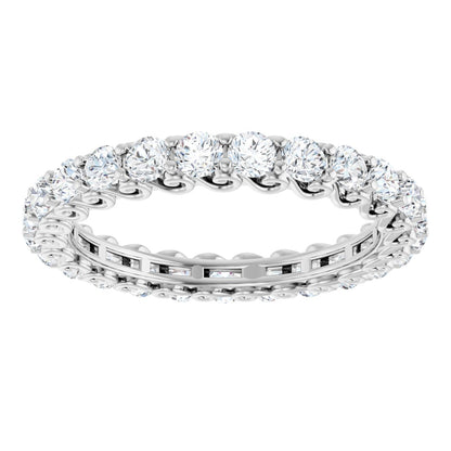 1 3/4 Ctw Lab-Grown Diamond Eternity Band - White Gold - Lab Grown Diamond