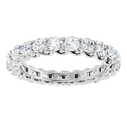 2 1/3 Ctw Lab-Grown Diamond Eternity Band - White Gold - Lab Grown Diamond
