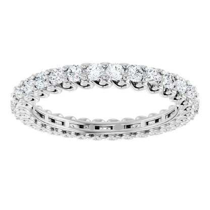 1 1/8 Ctw Lab-Grown Diamond Eternity Band - White Gold - Lab Grown Diamond