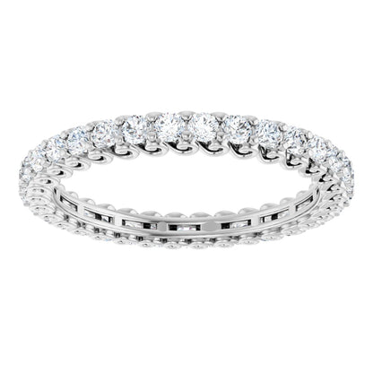 1 1/6 Ctw Lab-Grown Diamond Eternity Band - White Gold - Lab Grown Diamond